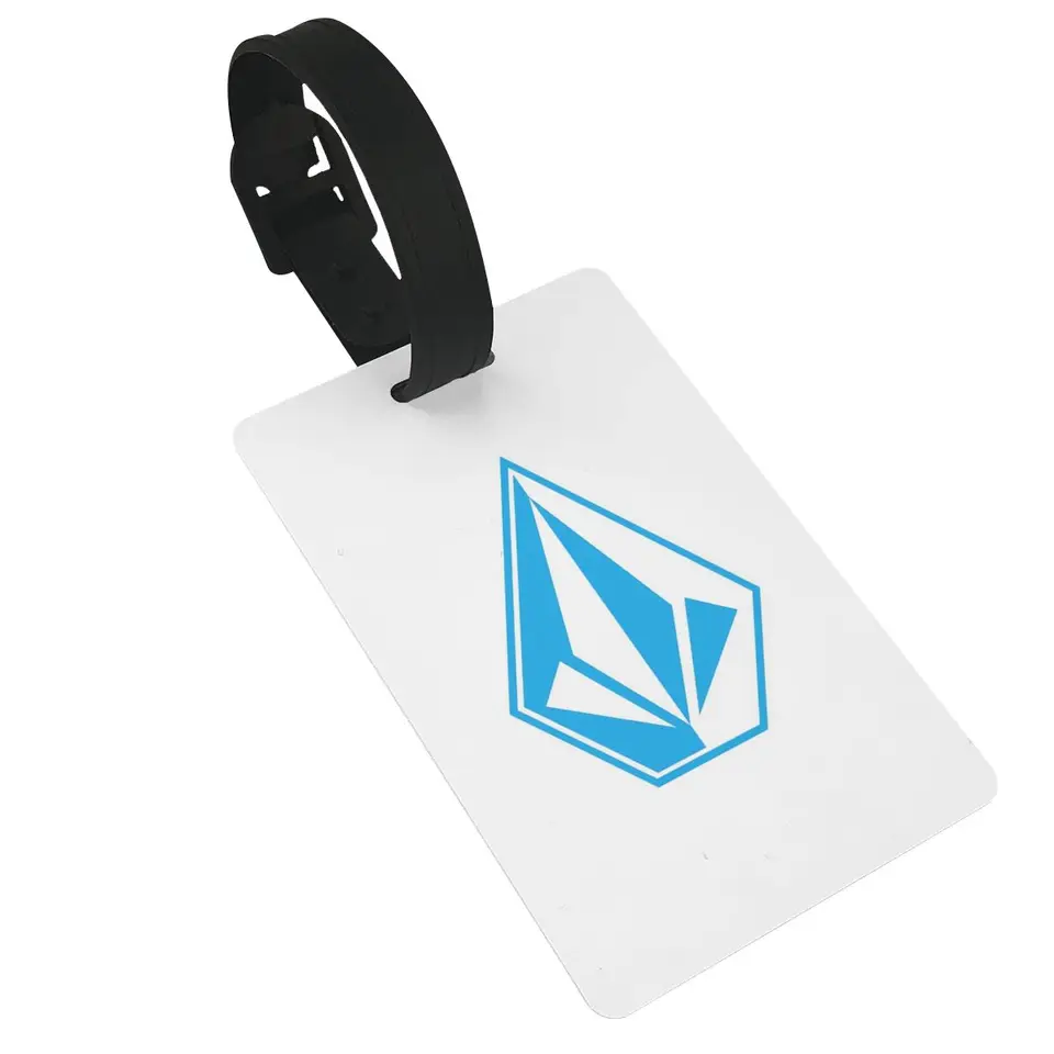 Volcom Logo Lug Baougle Tags Karty Accessory Travel PVC roztomilý tagijný palubný štítok prenosný držiak na štítok ID Názov adresa