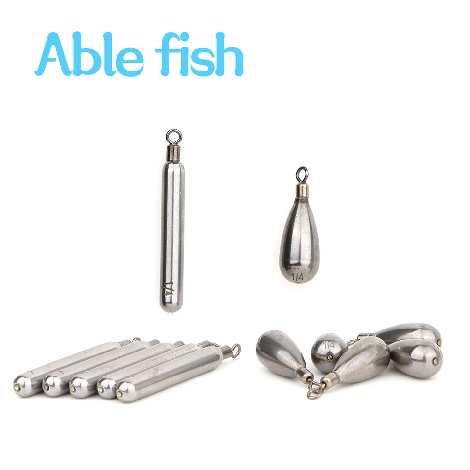 Volfrámová oceľová rybárska hmotnosť plesní 1,8 g 3,5 g 5,3 g 7g 10,5 g valca Prop Shot Pendant Swivel Pesca Metal Jig Castle Spadač