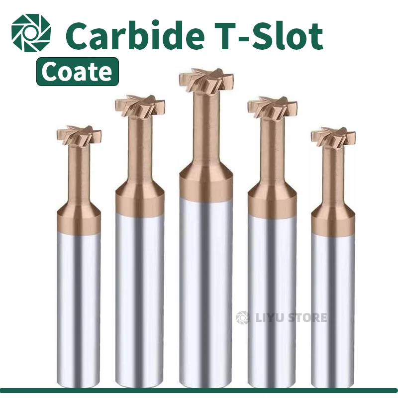 Volfrámový oceľový karbid T slot mletia pre kovový smerovač bit slot mletie T-slot Vonkajší priemer 3 mm-12 mm hrúbka 1,5-5 mm