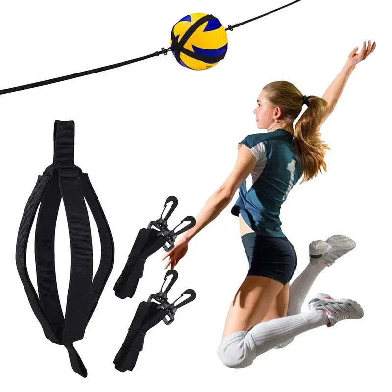 Volleyball Spiking Trainer Belt Nastaviteľný volejbalový tréning výcvikový prípravný pomôcka pre rukové hojdacie cvičenie volejbalového vybavenia