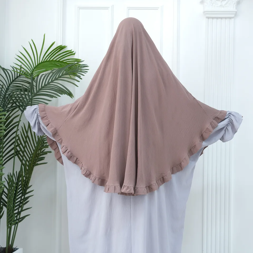Voláre krep Khimar dlhý hidžáb šál Moslimské islamské oblečenie Plain hidžáb pre ženu Dubaj modlitba nad hlavou niqab abaya voiles