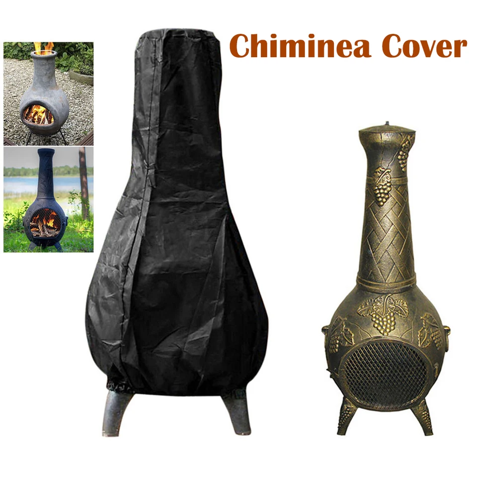 Vonkajšia chiminea pokrývať ťažko -vodotesné vodotesné ochranné rukávy Kryt krbový kryt ohrievača ohrievacích ohrievacích pokrývok krbový kryt