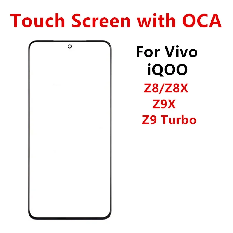 Vonkajšia obrazovka pre Vivo Iqoo Z9 Turbo Z8 5G Z8X Predný panel LCD Displej dotykového skla kryty Objektív Časti + OCA