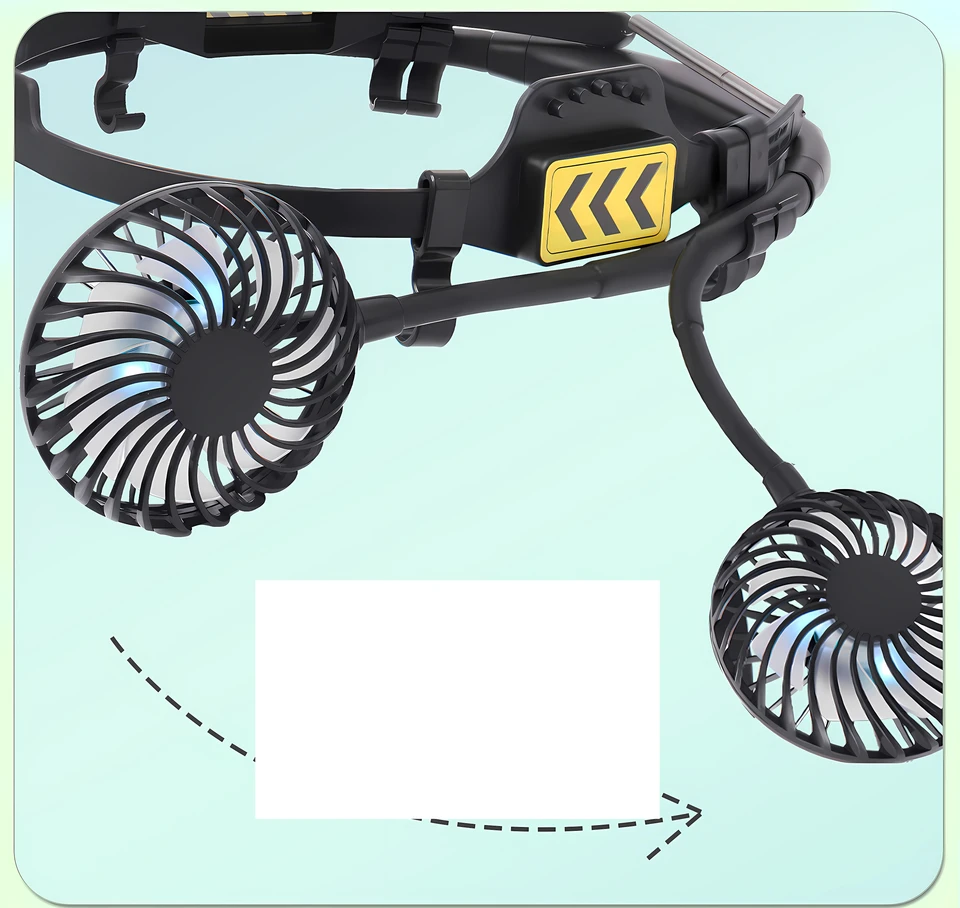 Vonkajšia prilba s ventilátorom, malé príslušenstvo pre stavebné miesta pre chladenie, vstavaný slnečný klobúk, klobúk s opaľovacím krémom, Sunshade Brim