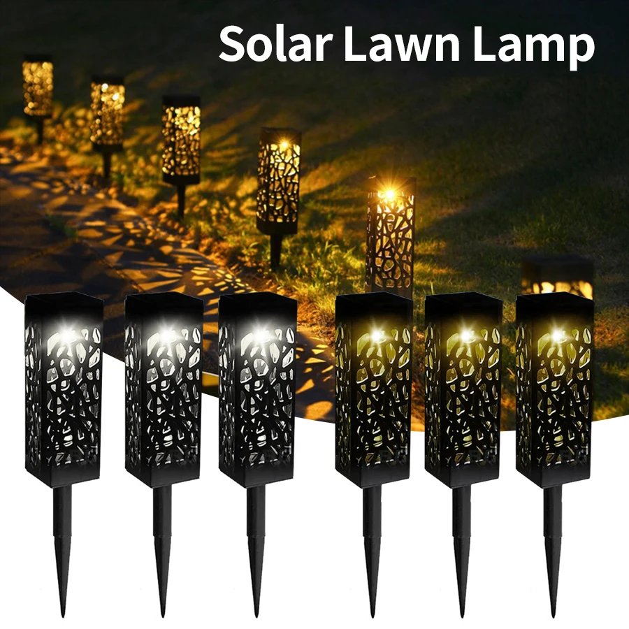 Vonkajšia solárna záhrada Light vodotesný solárny trávnik Lampt pre krajinu terasy Pathway schody schody Courtyard Art Decotion