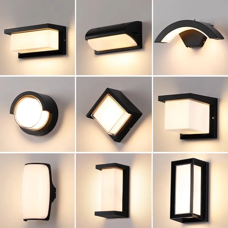 Vonkajšia stena svetlo vodotesná IP65 bez pohybu LED LED LED LED osvetlenie veranda BALKONY Záhradné svetlá vonkajšia nástenná lampa