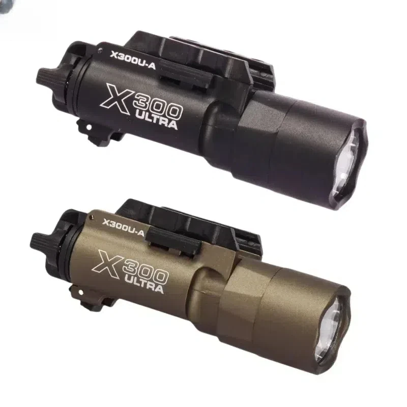 Vonkajšia taktická zbraň SF X300 x300U Ultra kovová pištoľová pištoľ LED LED svetlo osvetlenie 20 mm koľaj
