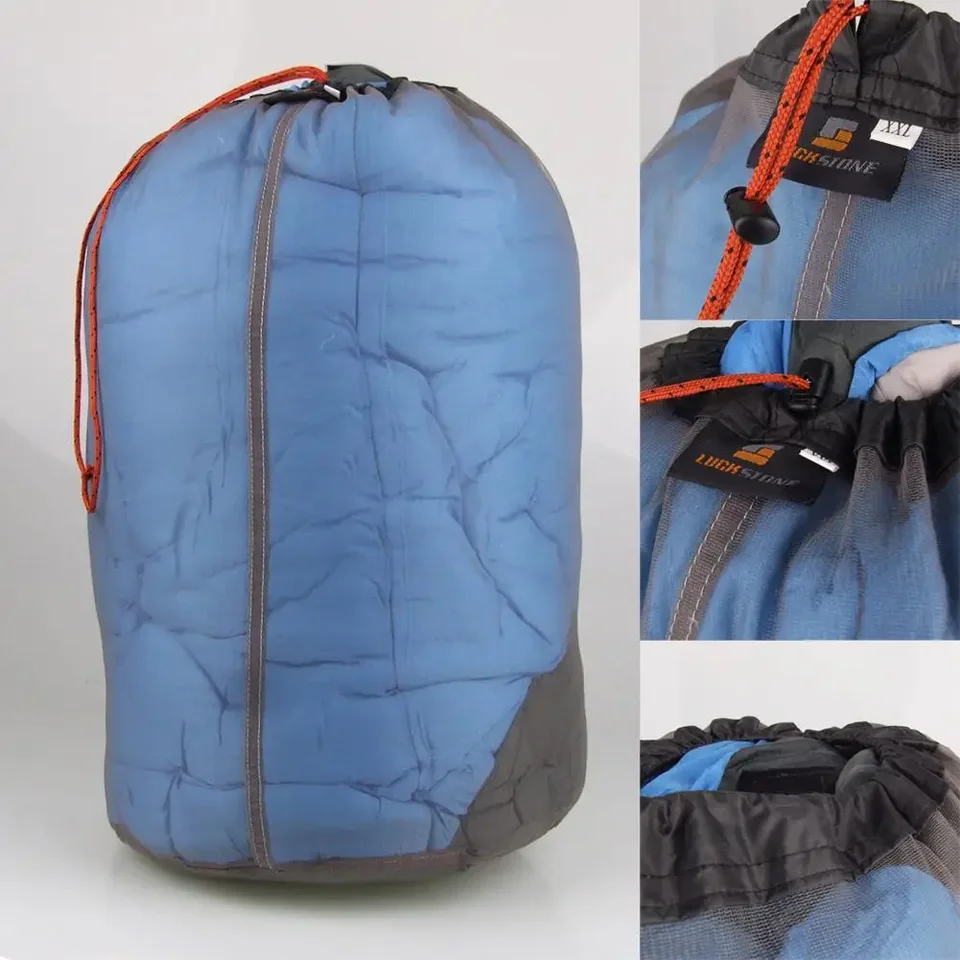 Vonkajšia taška ultralight sieťoviny vrece kemping Šport šnúrky Skladovacia taška na turistické nástroje lezenie na šnúrku Bolsa