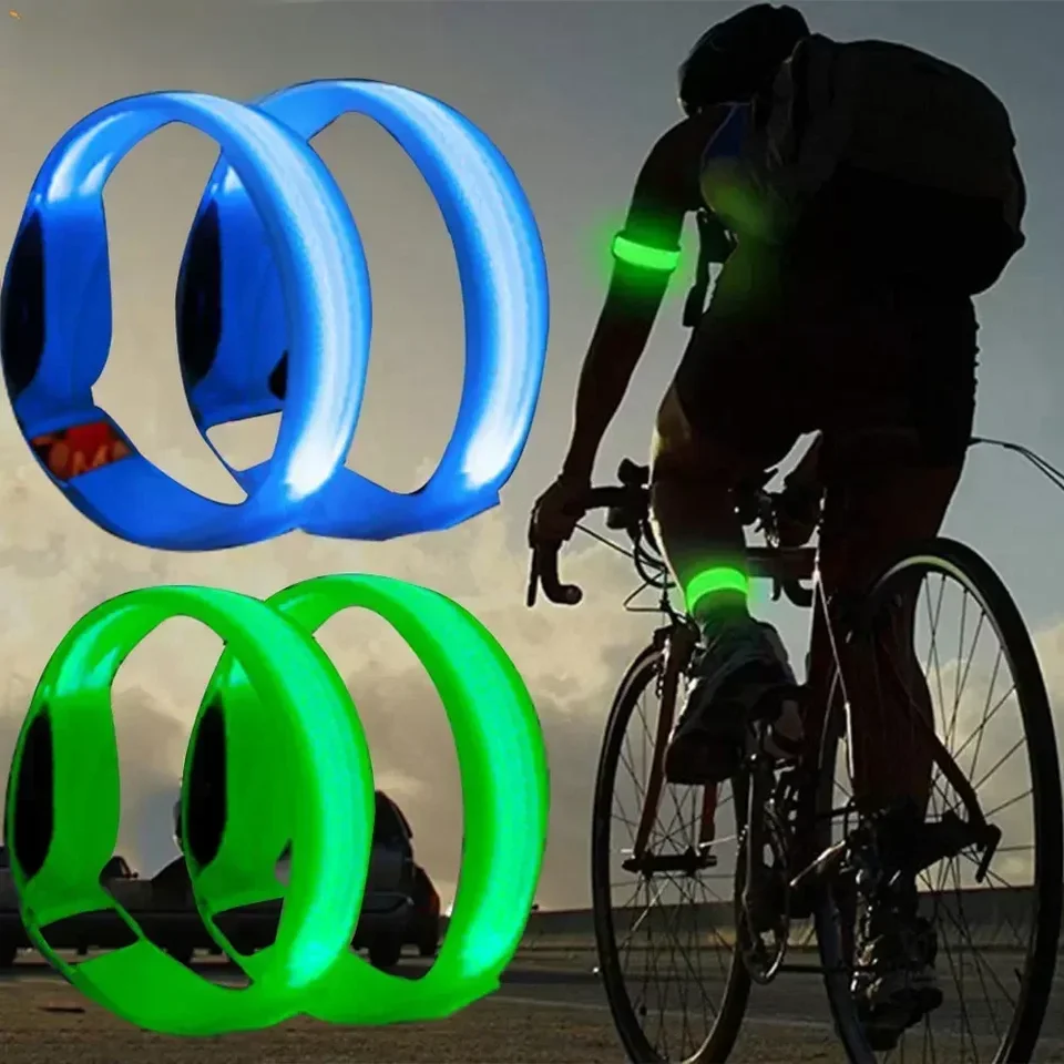 Vonkajšia športová noc bežecká náramok LED svetlo USB nabíjanie postroje na bicykle na bicykli na bicykli náramok