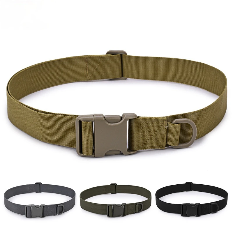 Vonkajšie bojové pásy rýchle uvoľnenie taktické pásové móda móda čierna khaki šedá muži Canvas Waistband Hunting Cycling 125 cm