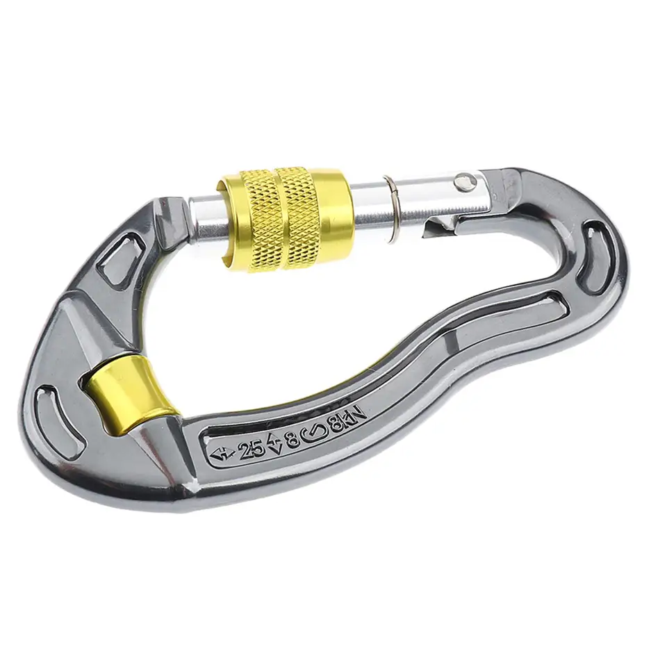 Vonkajšie horolezecké horolezectvo Carabiner Carabiner Browking Hook 25kn alebo 2500 kg
