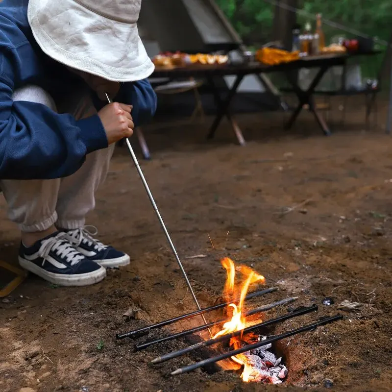 Vonkajšie kempingové fúkanie Fire Truby Hoodpipe Clopsible High Effect Drobné plážové záhradné náradie kempingové vybavenie fúkajúca požiarnu palicu