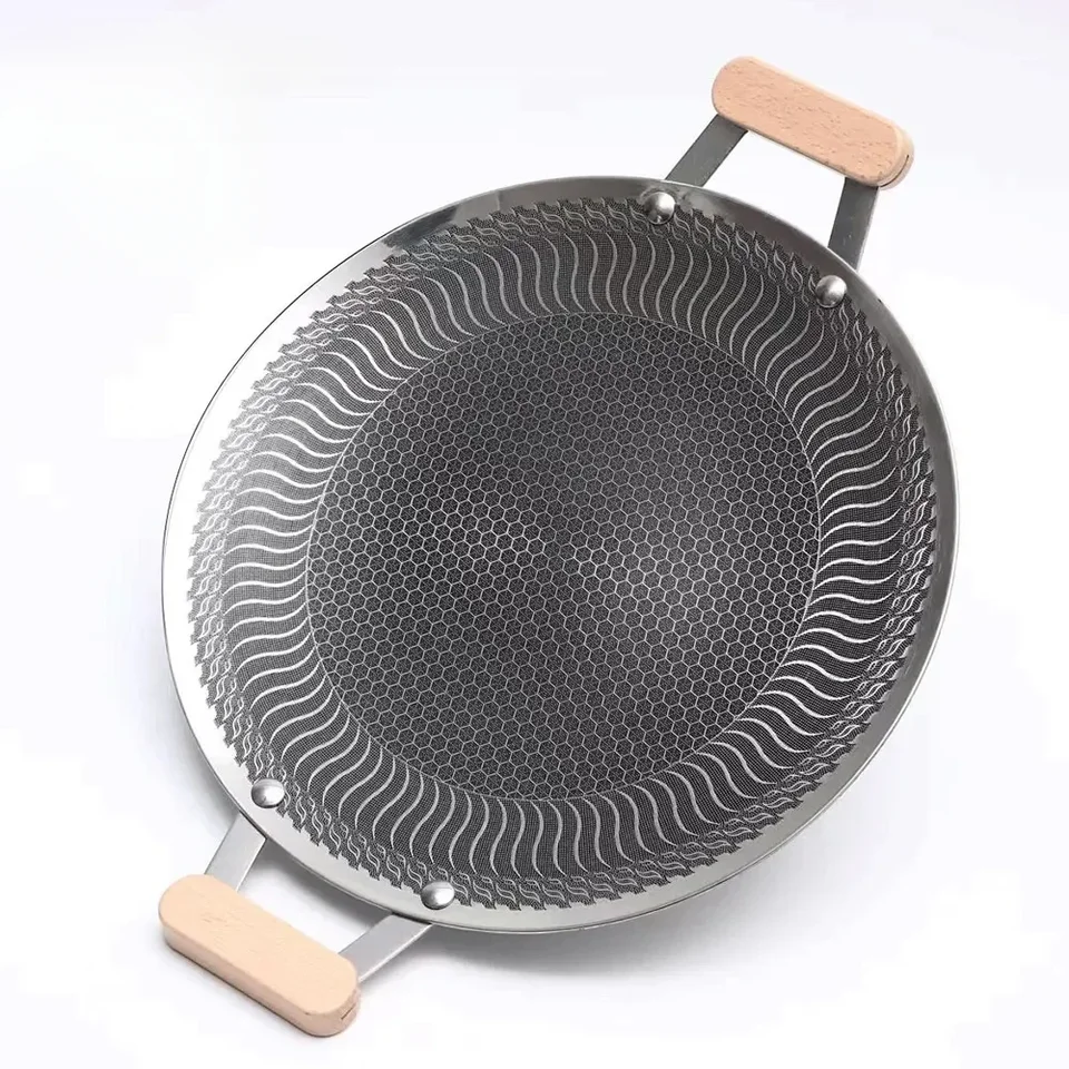 Vonkajšie kempingové grilovanie Grill Grill 316L z nehrdzavejúcej ocele Cookingový tanier BBQ NEPICK FRINGY PLAČ