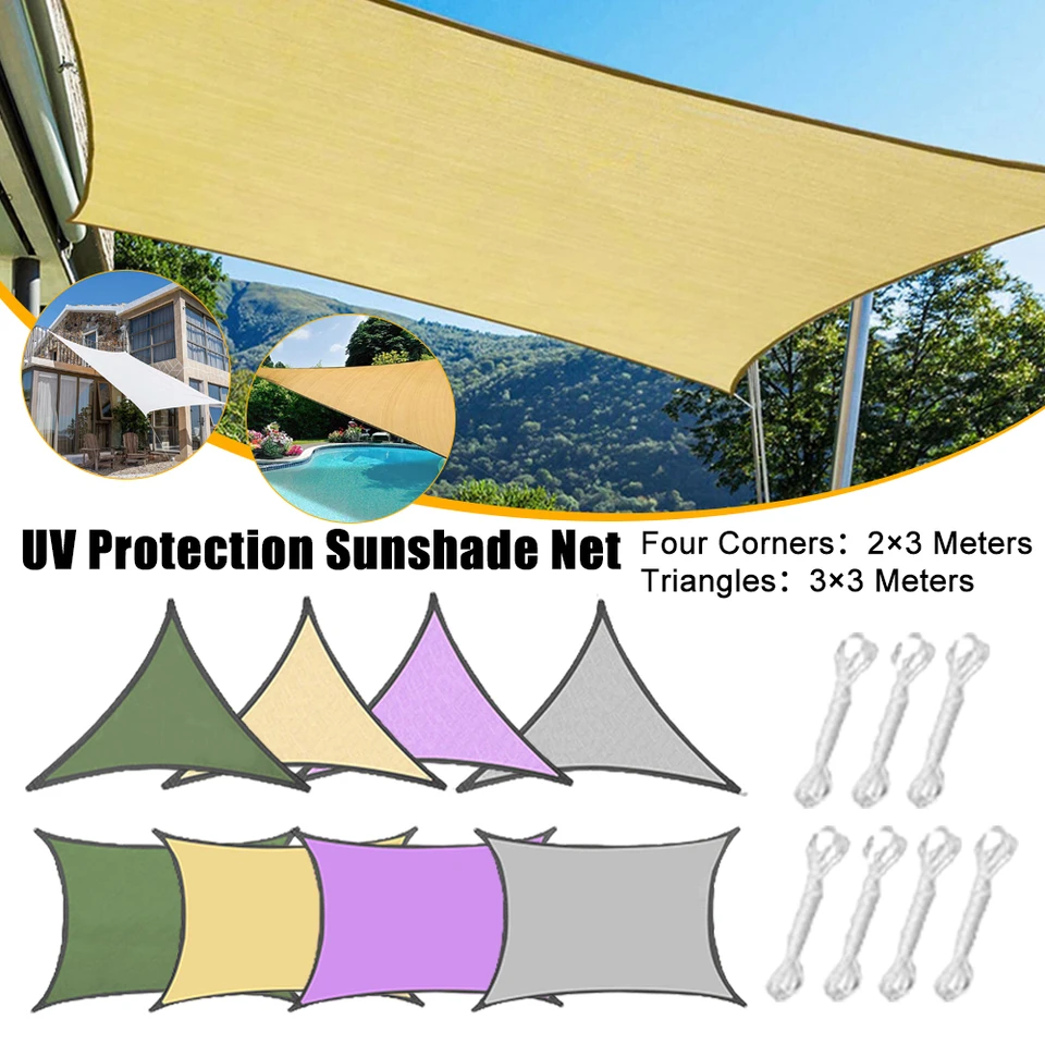 Vonkajšie markízy nepremokavé slnečné tieň plachty záhradné panvice pre terasy plátno s kapacitou obdĺžnikový bazén Sunshelter Sunshade plachta