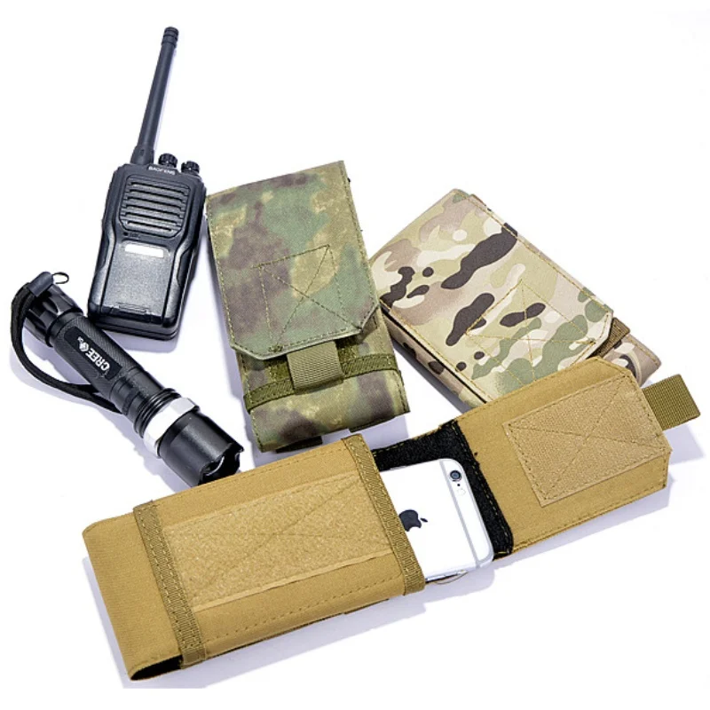 Vonkajší 6 palcov Molle Phone Pamen Magazine Polster Running Hunting EDC nástroj BAIST Radio Walkie Talkie Holder BAG