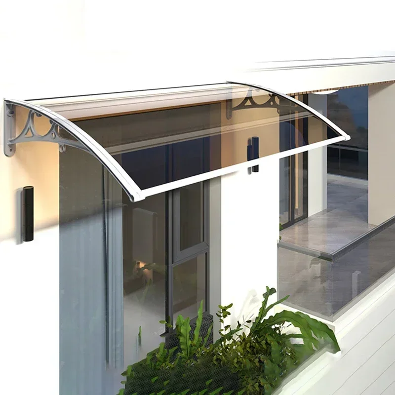 Vonkajší balkónový dvere hlavy Sunshade Domov Gazebos Dvere Parkovisko Hliníková zliatina Stan Sun Aproof Aploor and odolné v oblasti dažďov Pergola markízy