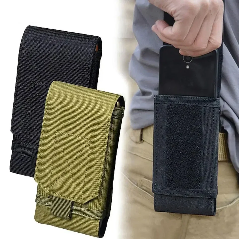 Vonkajší kamuflážny taška taktický držiak na telefón Sport pásový opasok puzdro vodotesný nylon EDC Sport Hunting Camo tašky v batohu