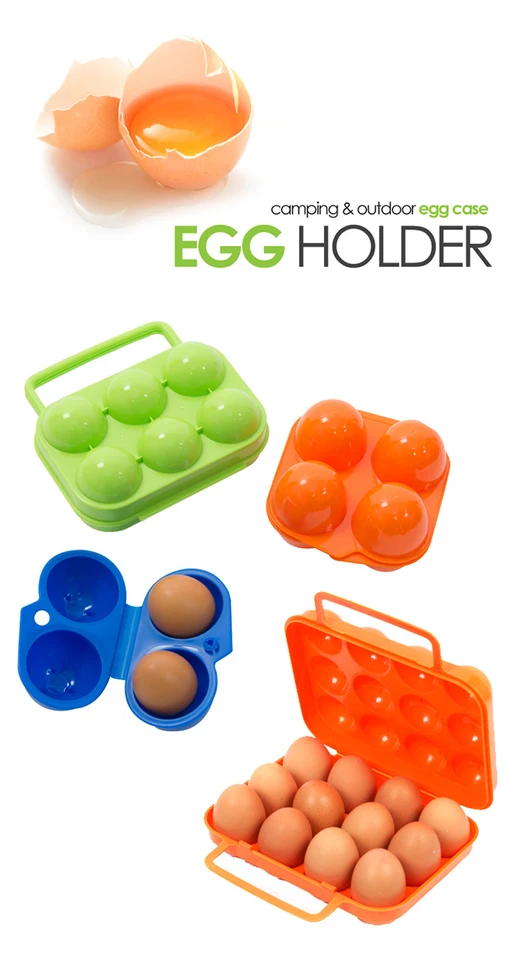 Vonkajší kempingový riad prenosný úložný priestor vajíčko kemping piknik na grilovanie vajíčok