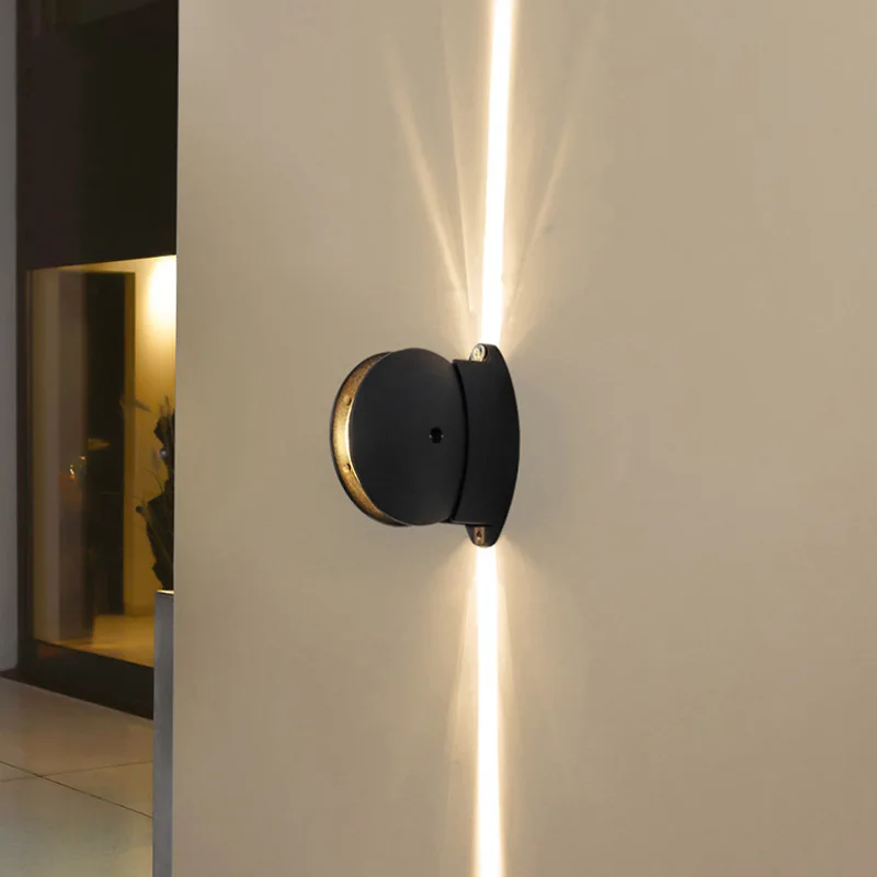 Vonkajší nepremokavý nástenný lampa LED LED WELD WALL WALL WALL WALT WATE SVETLO SLEDNÁ SLOŽNOSŤ SÚBA SAME SAMNER OBLASŤ AISLE BALKONA BALKONA SLETKA