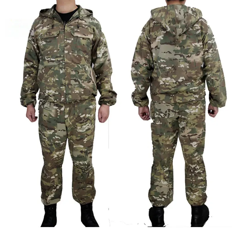 Vonkajší poľovnícky priedušný krycí kabát KMX Combat Suc Set pre ruský zelený muž biele ruiny kvetiny