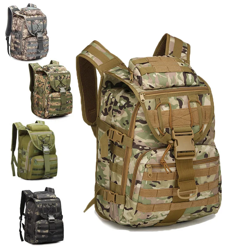 Vonkajší taktický batoh X7 Molle System System Campingtravel súpravy prežitie tašky kamufláže lovecká taška Molle Back Pack 40L