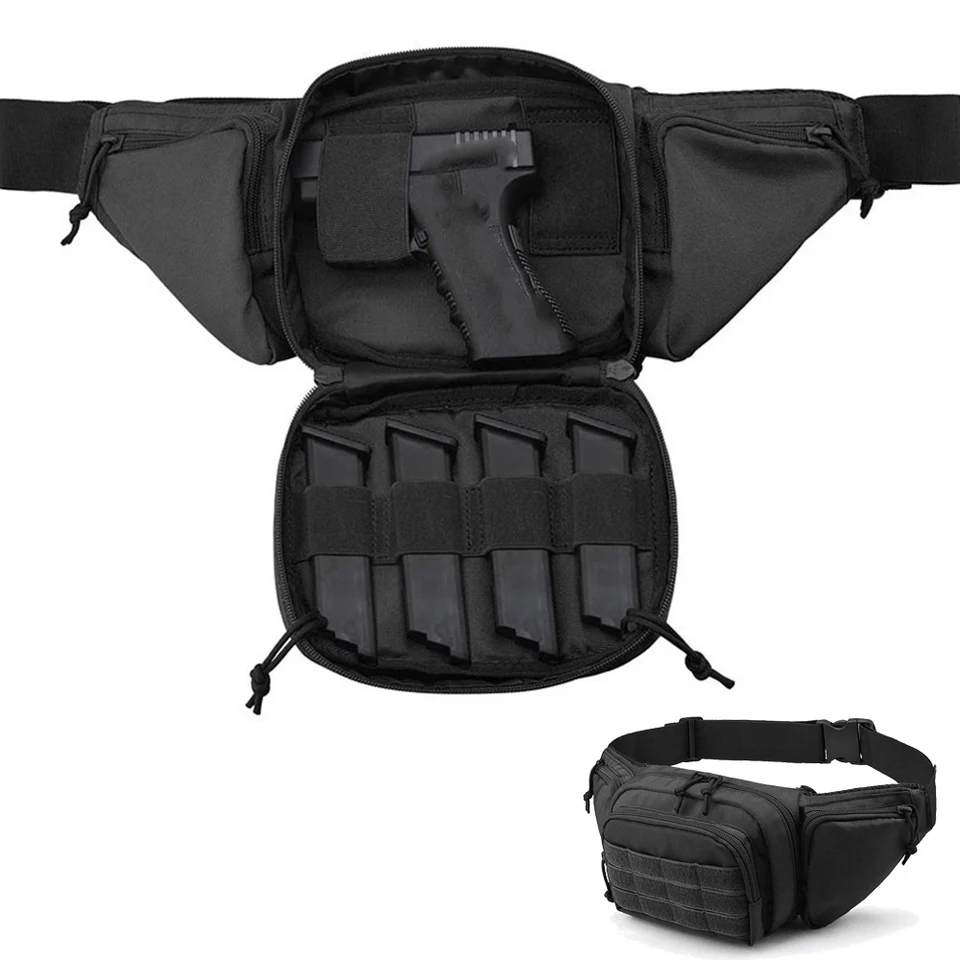 Vonkajší taktický zbraňový pás Bag puzdro na hrudník Combat Camping Sport Hunting Atletic Ramer Sling Fanny Pack batoh pre mužov