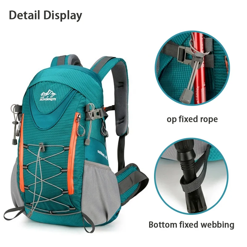 Vonkajší športový výlet na krátku vzdialenosť batoh horolezectvo Duffel Bag Camping Travel Bathsack lezenie turistická hydratácia Rucksal