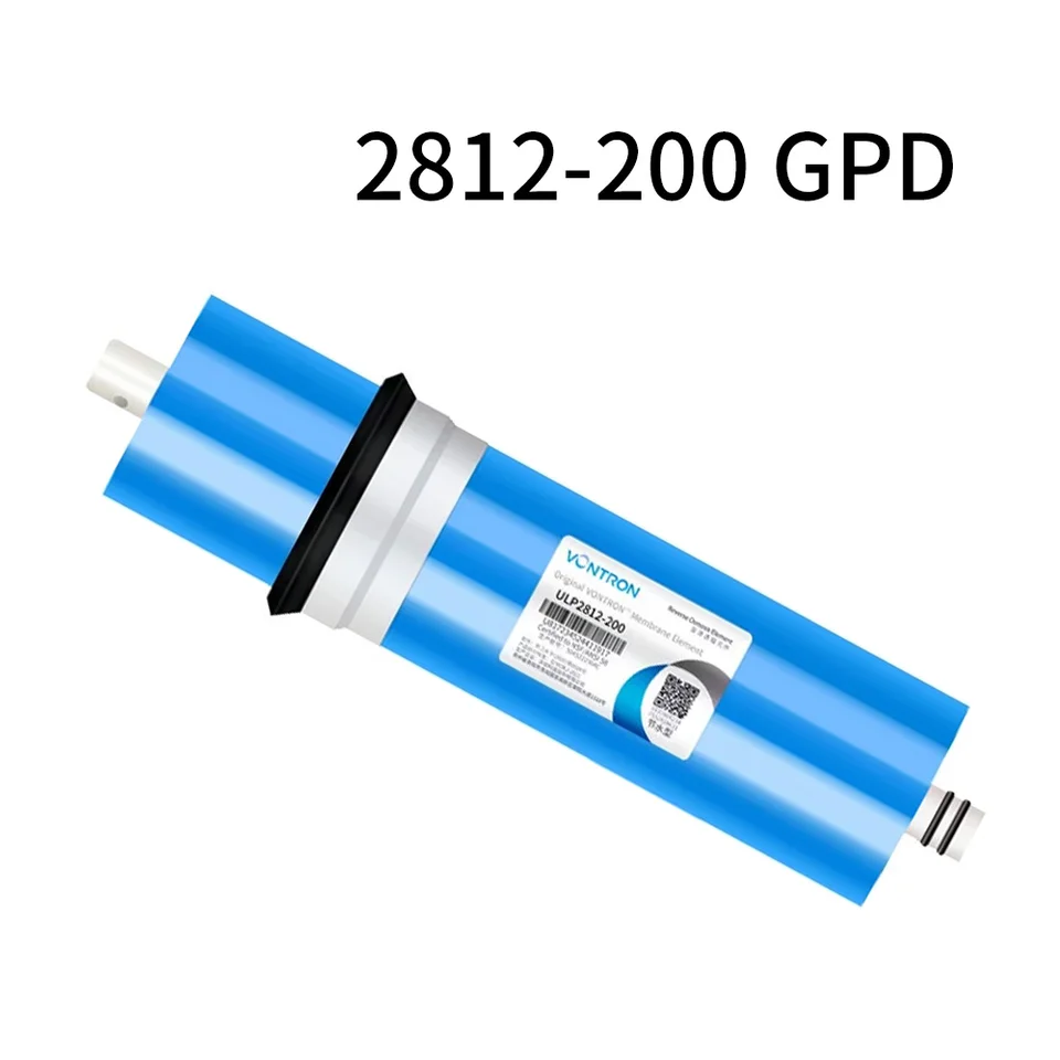Vontron 200 GPD RO Membrána 2812-200 GPD ， pre umývadlo Domov Pitie Water Puristifikátor pre domácnosť