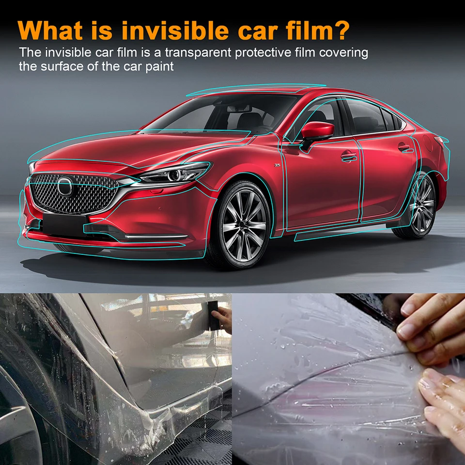 Vopred odrezaný film na ochranu farieb pre Mazda 6 Atez 2018-2021 Clear TPU Kit PPF Anti Scratch Accessories 8.5Thick Transparentná nálepka
