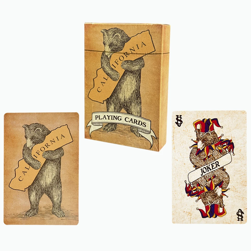 Vorinclex retro farebné hracie karty, obmedzené kolekcie pokerové karty vintage v štýle pokerová karta pre hernú párty