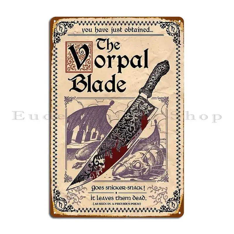 Vorpal Blade Metal Sign