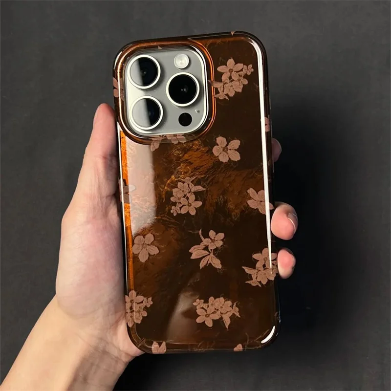 Vortex shell vzor na celú obrazovku retro kvetinové puzdro pre iPhone 11 12 13 14 15 16 Pro Max