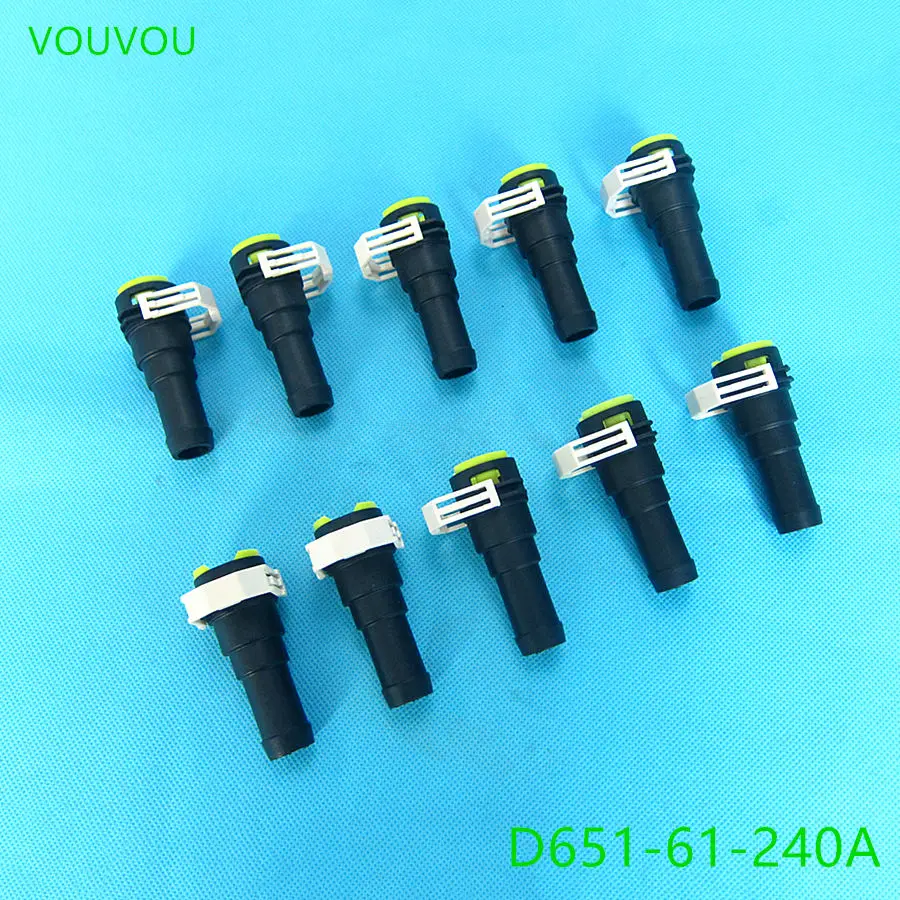 VOUVOU 50 PCS KOMPEZPEČNÉ PRÍSLUŠENIE MOTOROVÉHO OBMEDZENIA D651-61-240A Vodný konektor ohrievača pre Mazda 2 de Mazda 3 BK BL MAZDA 5 6