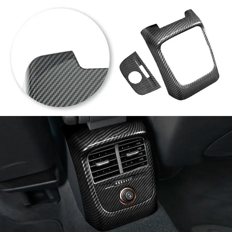 Vozvočka zadnej klimatizácie Venter Outlet Anti-Kick Panel Cover Tink pre Audi A3 8V S3 RS3 2014 2015 2016 2017 2017 2018