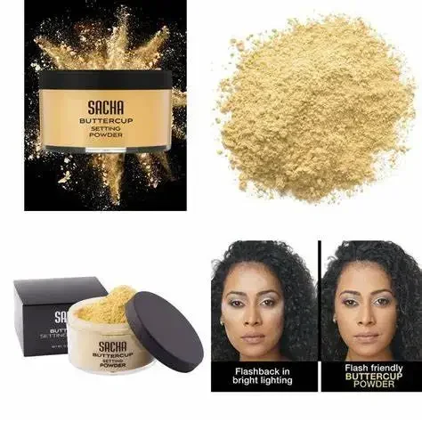 Voľný práškový make -up na tvár práškový matný materský make -up voľné nastavenie práškového ettingu pre všetky typy pleti a tóny pleti