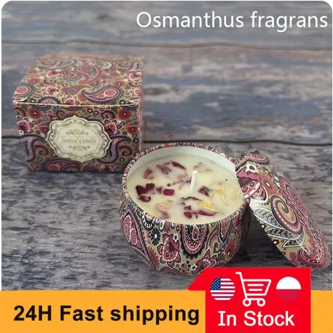 Voňavé sviečky kvety vôňa levanduľa ružové aromatické sviečky