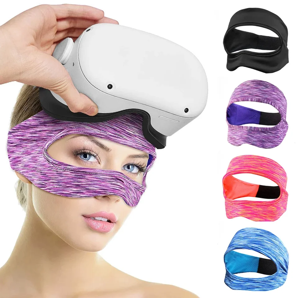 VR doplnky očná maska ​​pokrýva priedušné čalúnenie potu s náhlavnými súpravami virtuálnej reality pre Oculus Quest 2 1/Meta Quest 3 Pro
