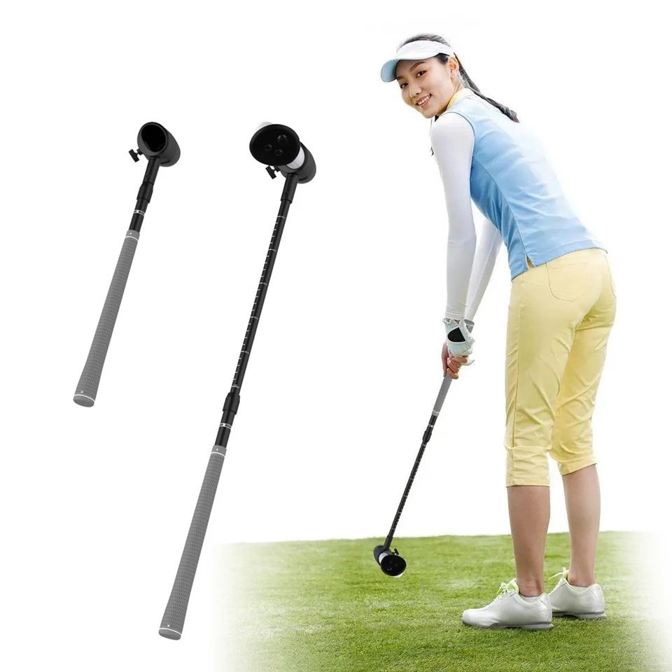 VR Golf Club VR Golf Ruck Grip Grip Non-Slip VR Golf Club Grip 80 stupňov sledovanie pre Meta Quest 3s 3s 3/Quest 2 Controller