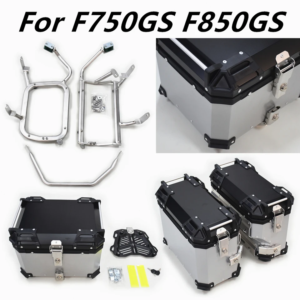 Vrchol bočného puzdra pre motocykle pre BMW F750GS F850GS Witerproof batožina batožina Storage Storage Moto Trunk Zadná prilba