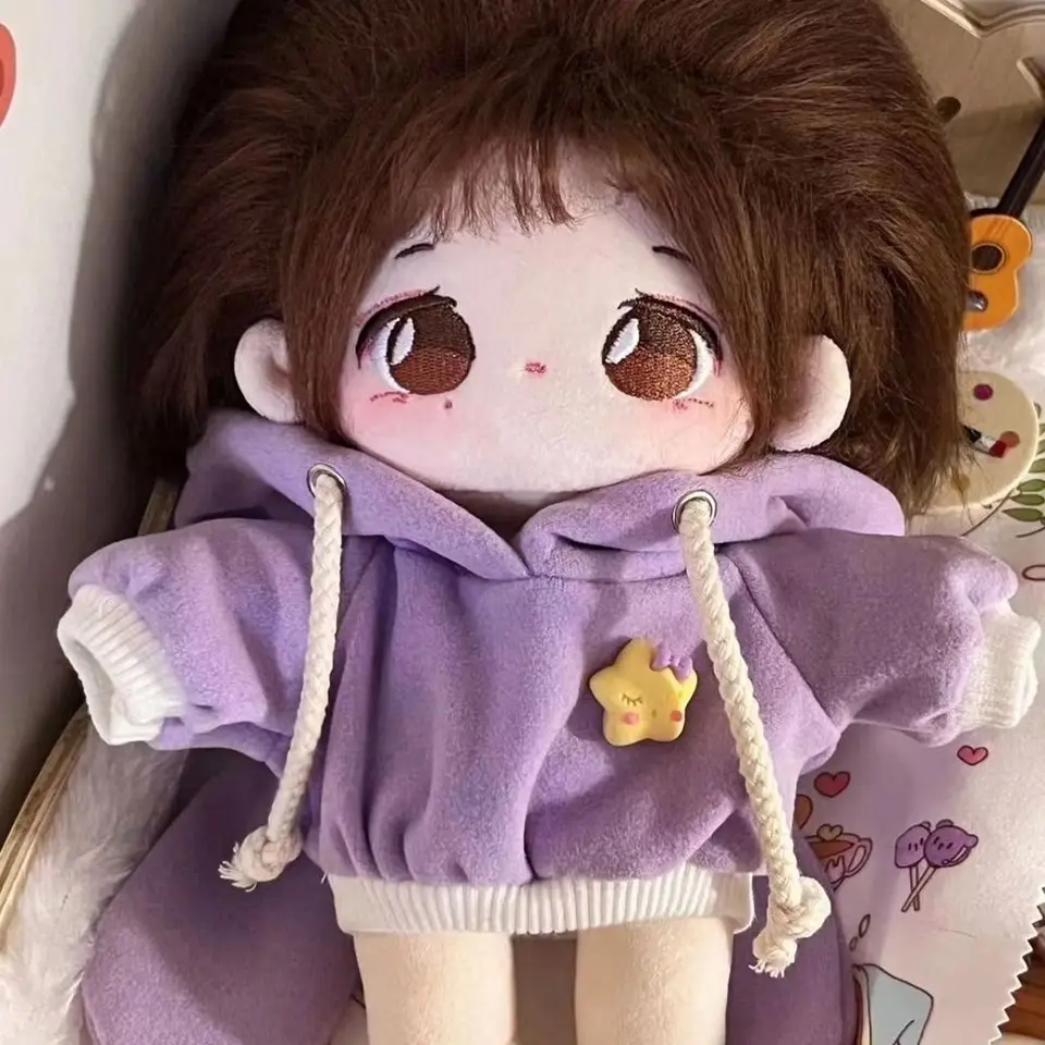 Vrchy bábik s klobúkovou ručnou mikinou nové multicolors Doll Strict Doll Tops 20 cm bavlnené bábiky/1/12 bjd bábiky/1/11 1/12 ob11