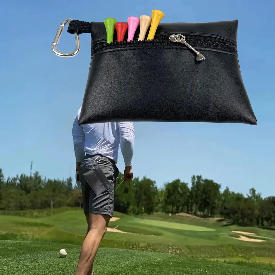 Vrecko na držiak na golfové tričko pre dospelých s Hook Multifunkčným golfovým nástrojom loptičkou vrecko na kontajner golfový loptičkový pás taška