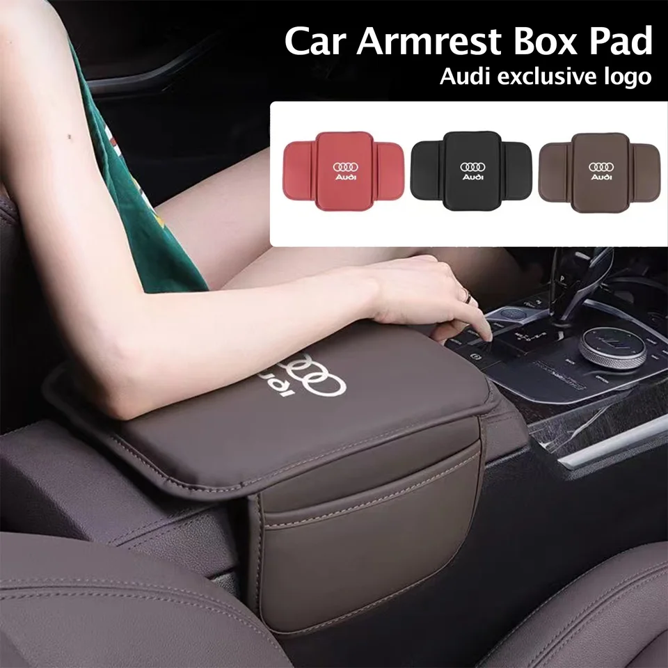 Vrecko na odpočinok s krabičkou na lakťovú lakťovú krabicu Pad Center Arm pre Audi Sline A1 A2 A3 A4 A5 A6 A7 A8 8P B6 B7 B8 Q3 Q5 Q7 Q7 Q7 Q7