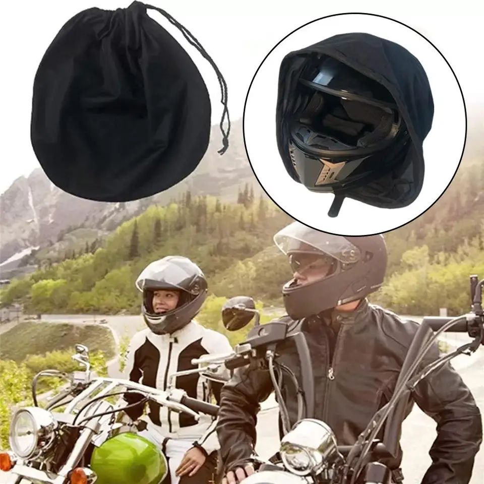 Vrecko na prilbu vrecko na plyšové vrecko na sťahovanie pre motocykel Scooter Moped Bike Full Half Helma Ochrate