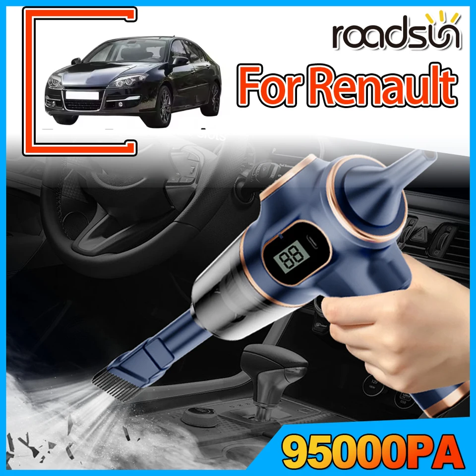 Vreckové prenosné auto vákuum domov a auto pre Renault Aljašan Captur Dokker Duster Espace Fluence Grand Scenic Kadjar Kangoo Koleos