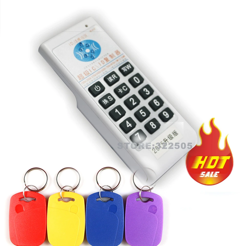 Vreckový počítač 125 kHz a 13,56MHz RFID Copier NFC Duplicator Programátor čítač +10 PC