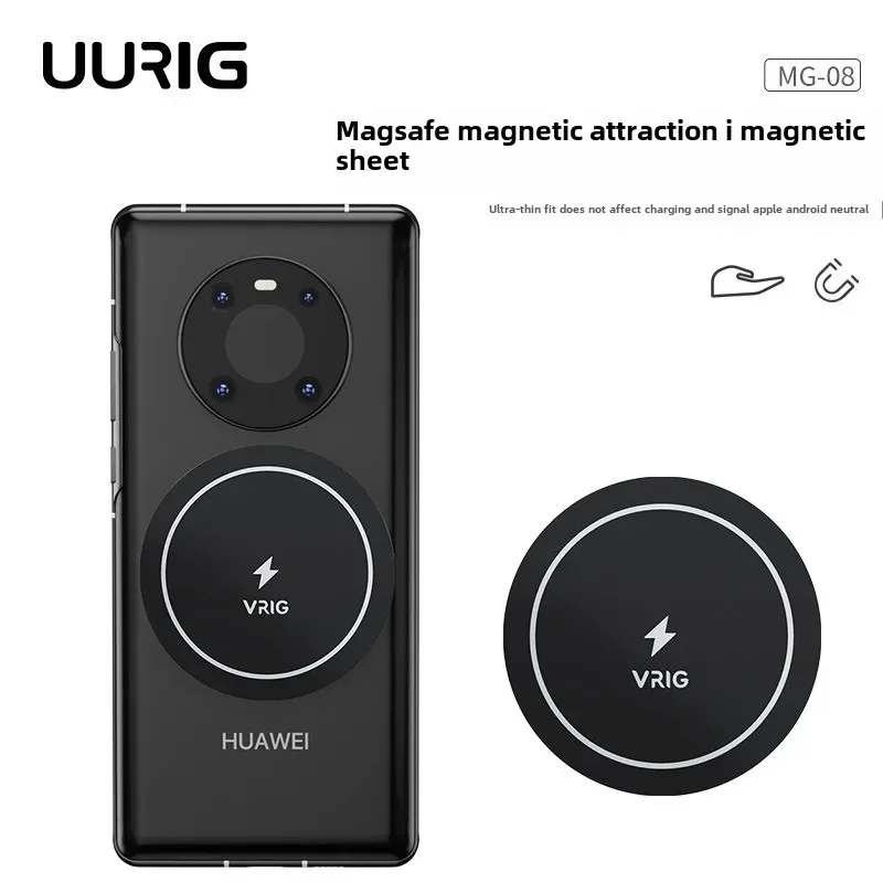 Vrig Mg-08 Magnetický disk pre držiak na auto Držiteľ kovové kožené železné plachty tanier Magnet držiak pre iPhone 11 huawei