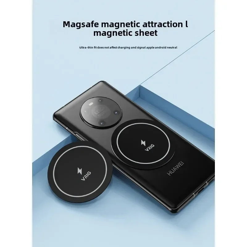 Vrig Mg-08 Magnetický disk pre držiak na telefón Kovové kožené železné plachty tanier Magnet držiak pre iPhone 11 Huawei Samsung