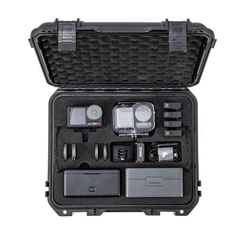 Vrstvy tvrdé puzdro pre DJI Osmo Action 5 Pro Camera Actory Coer Couring Case Witerprope Box Prenosný cestovný kufor
