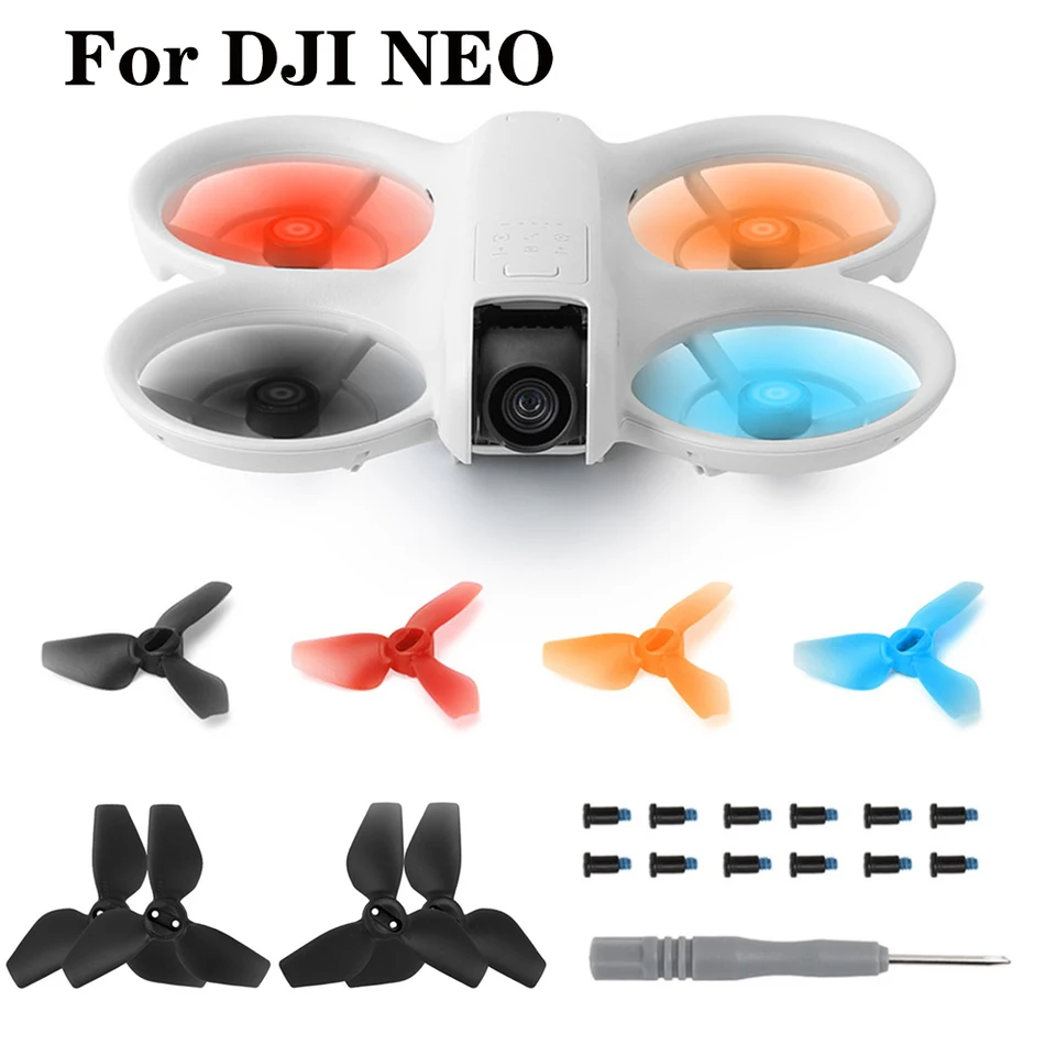 Vrtulá pre Dji Neo Runheld Flight Camera 2016s Color Paddle ľahké ventilátory krídla pre DJi Neo ručné dronové doplnky