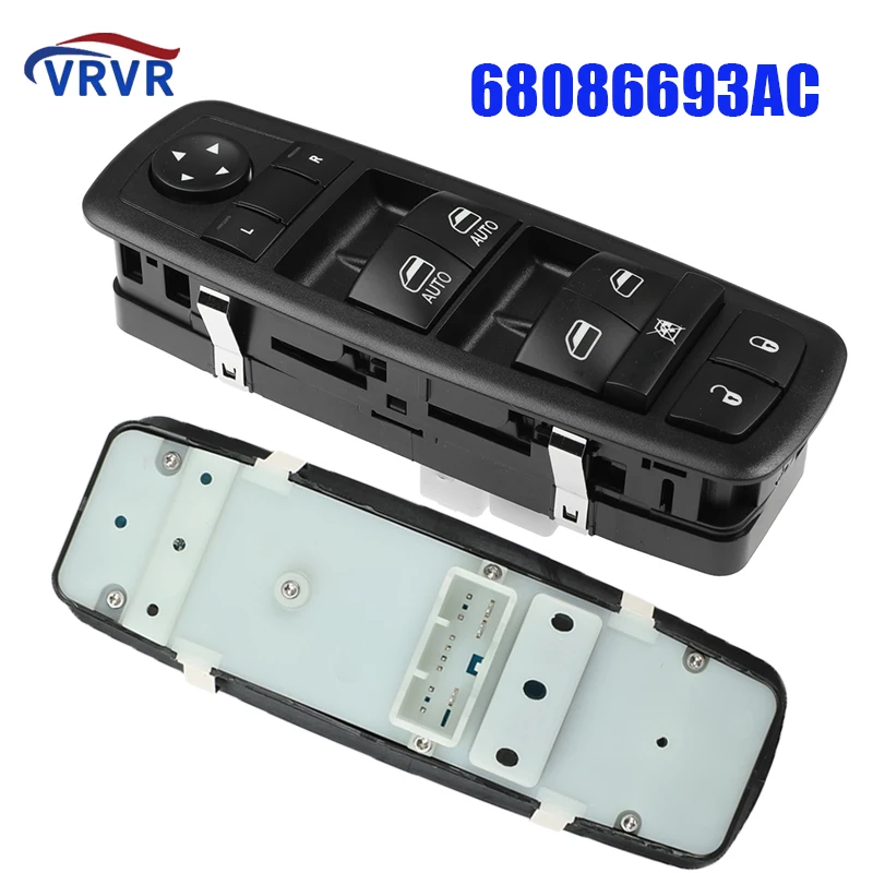VRVR 68086693AC 11 PINS Hlavný prepínač okna 68086693AD za rok 2011- 2013 Dodge Durango 3,6L 5.7L